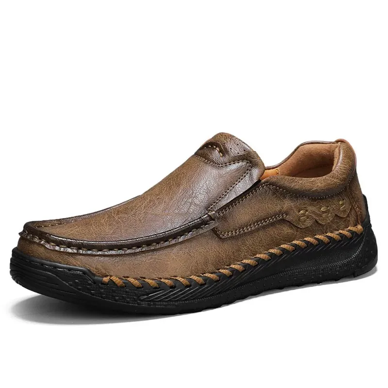 ⏰Last Day! 60% OFF 🔥ELDCOMF®Men’s Cowhide Slip-On Loafers – Handcrafted with Arch Support