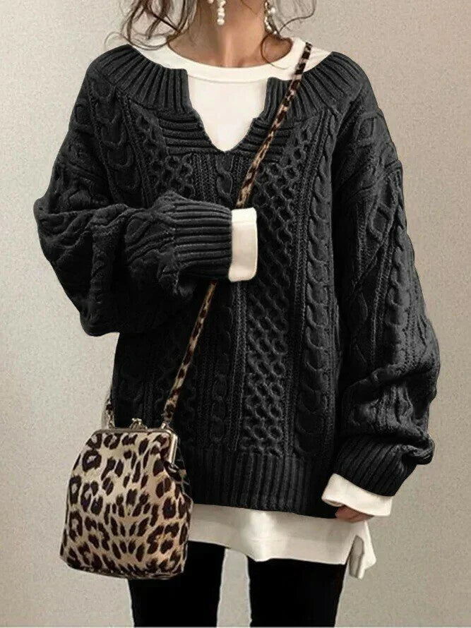 Today 60%off Cable Knit Sweater