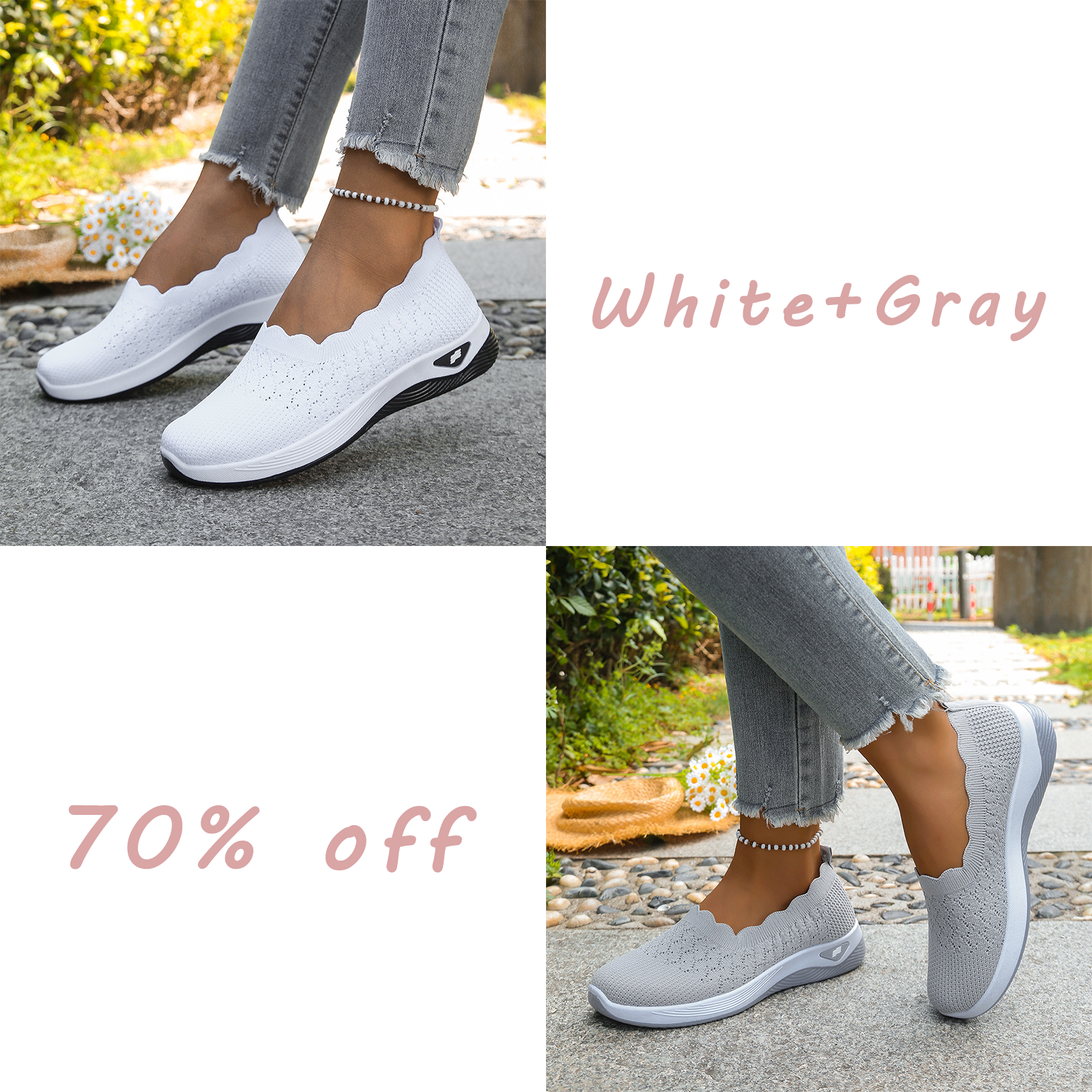 🔥Last day! 70% off!Women's Lightweight Breathable Walking Shoes