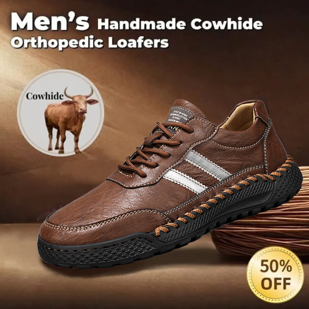 Last day for 60% off! 🔥⏱️ New Arrival ⏱️🔥 Men's Genuine Leather Orthopedic Casual Shoes