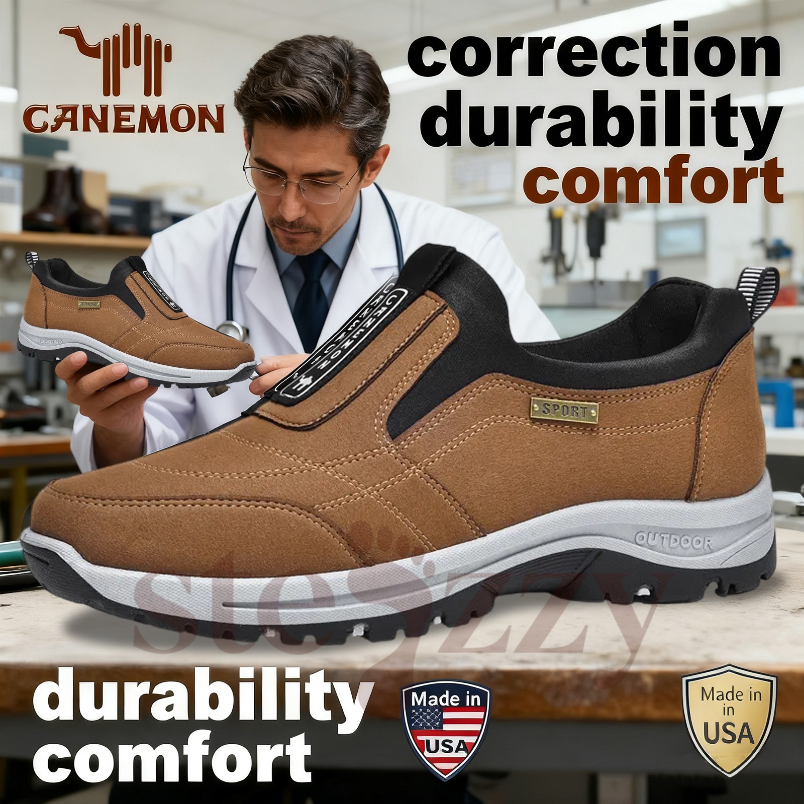 ⏰Promotion - 70% OFF🔥 Men Casual Leather Loafer Orthopedic Walking Shoes