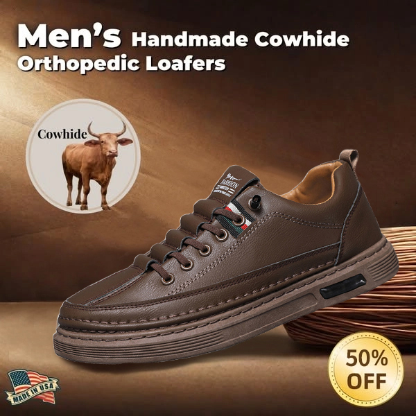 ⏰ Sale 60% off - 2025 Newest Men's Orthopedic Leather Loafers