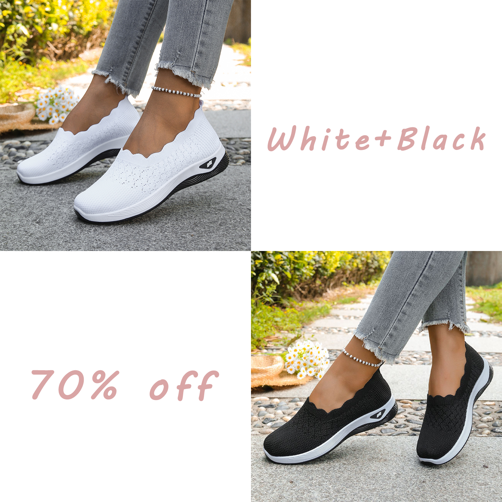 🔥Last day! 70% off!Women's Lightweight Breathable Walking Shoes