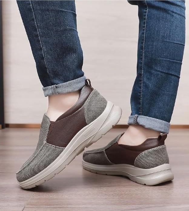 LAST DAY 60% OFF🔥Men's Arch Support Slip-On Loafers, EVA Boat Shoes,Orthopedic Walking Shoes