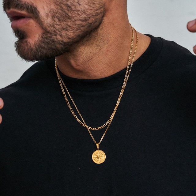 🔥25% OFF🔥 Cross & Compass Pendant Necklaces, Stainless Steel