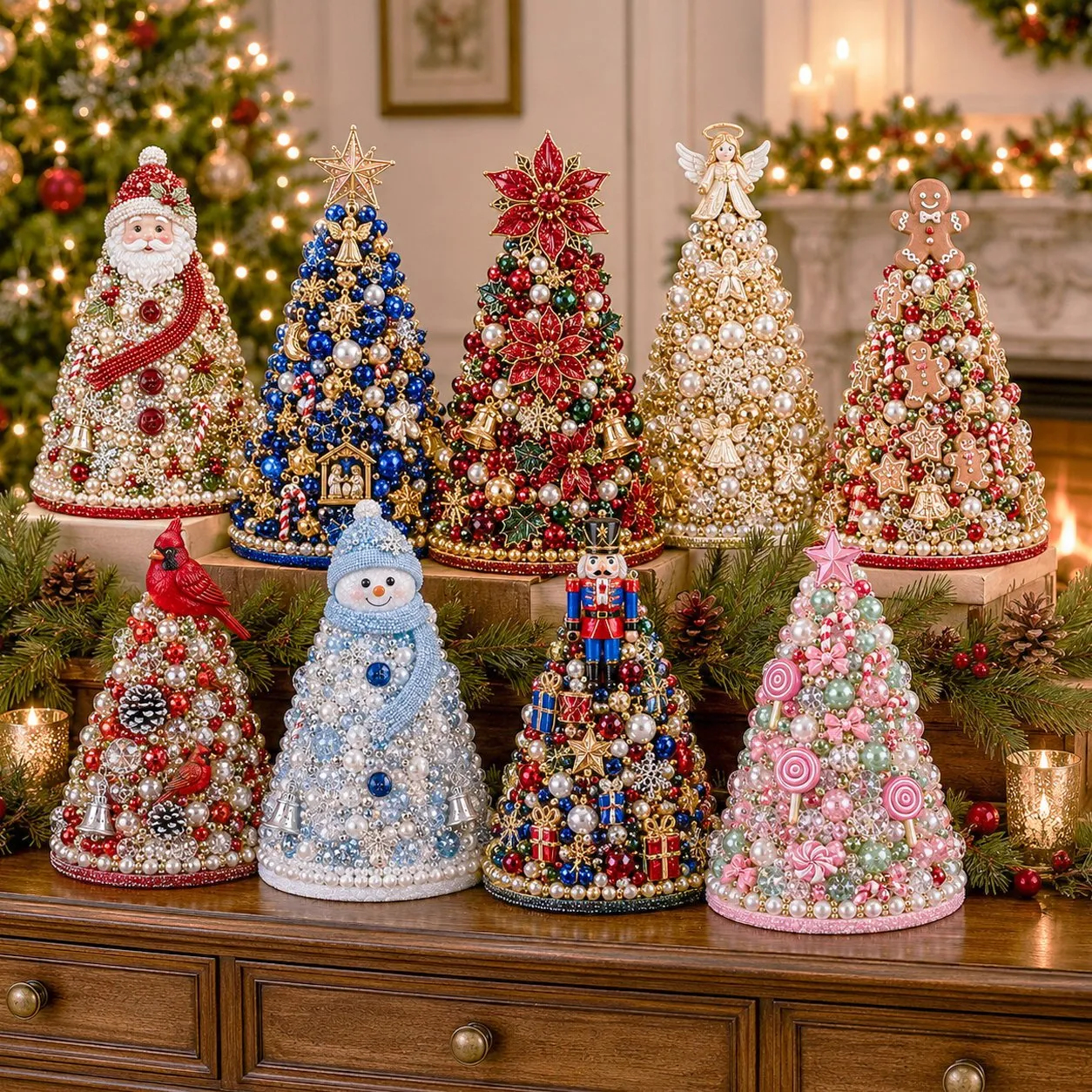 🎄 DIY Beaded Christmas Tree Craft Kit
