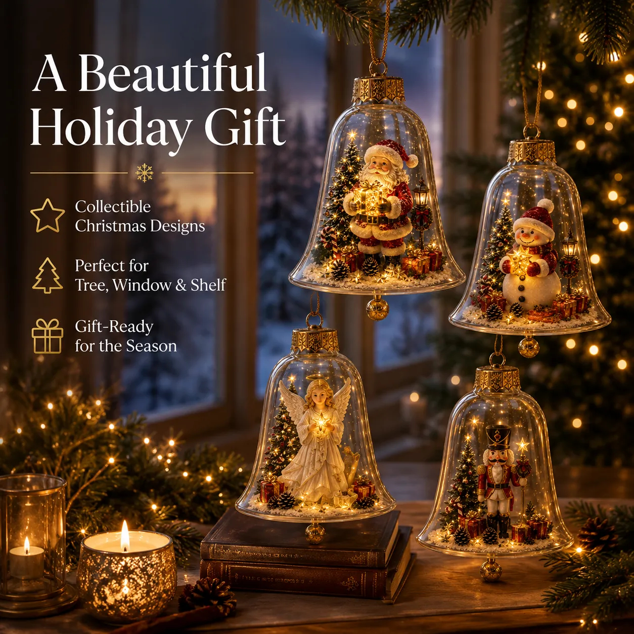 🔥 Limited Time 69% OFF🔔✨ Glowing Christmas Bell – A Magical Light-Up Holiday Decoration