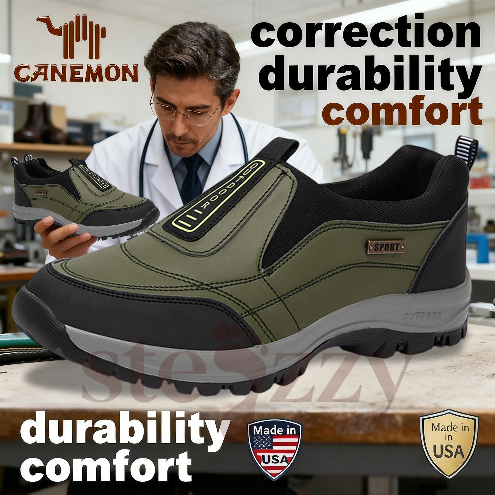 ⏰Promotion - 70% OFF🔥 Men Casual Leather Loafer Orthopedic Walking Shoes