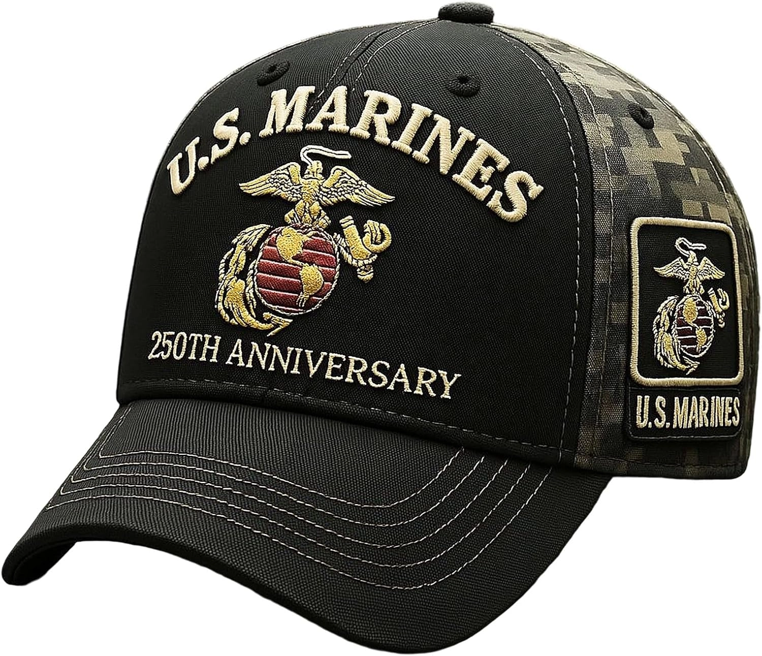 🔥Last day 70% off - USMC 250th Anniversary Adjustable Embroidered Vintage Washed Hat