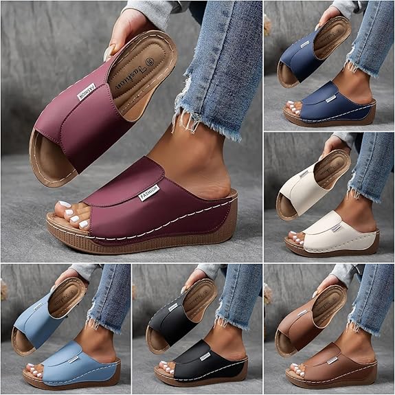 Women's Solid-Color Slides — Comfortable Arch Support, Breathable Outdoor Sandals — Soft Sole, Effortless Daily Wear