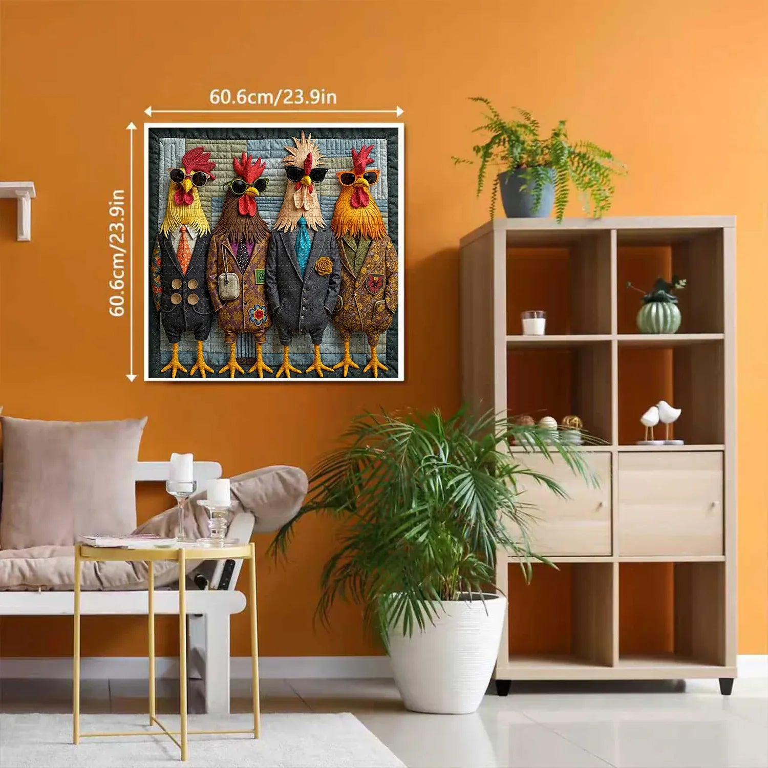 beatyart™ Runway Roosters Wooden Jigsaw Puzzle 1000 Pieces