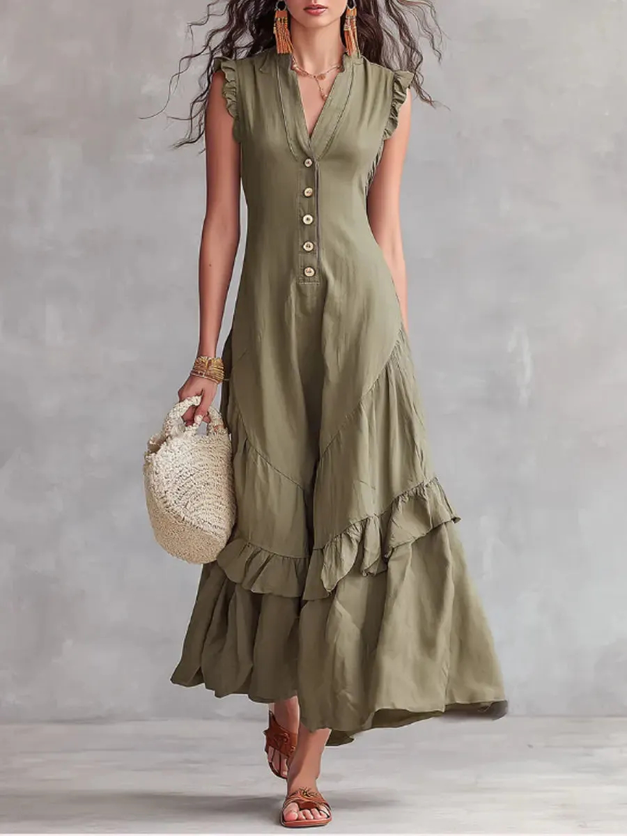 🔥Promotion - 50% OFF🔥Women's Minimalist Cotton Linen Dress