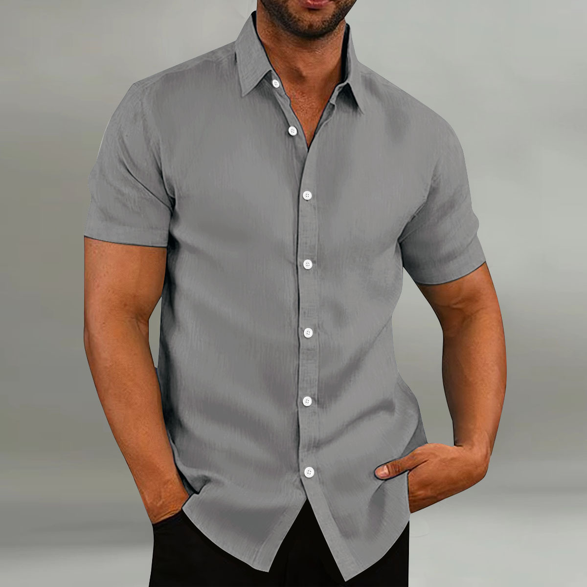 ⏰50% OFF Promotion - Men's Vintage Linen Cotton Loose Casual Short Sleeve Shirt – New Arrival