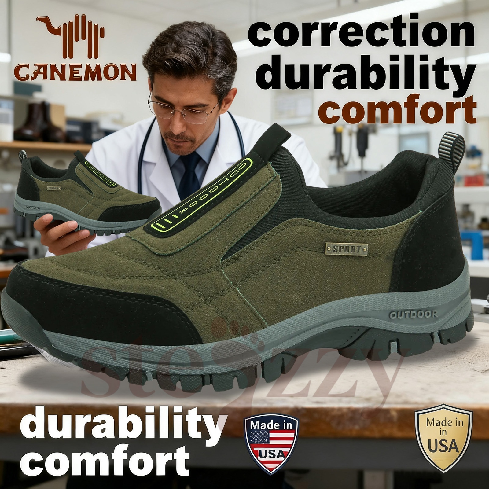 ⏰Promotion - 70% OFF🔥 Men Casual Leather Loafer Orthopedic Walking Shoes