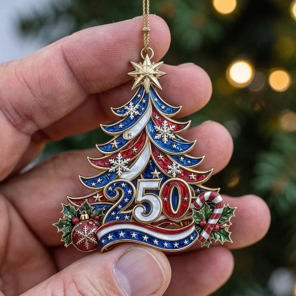 ⏰LIMITED TIME 70% OFF!🔥USA 250th Anniversary Christmas Ornament