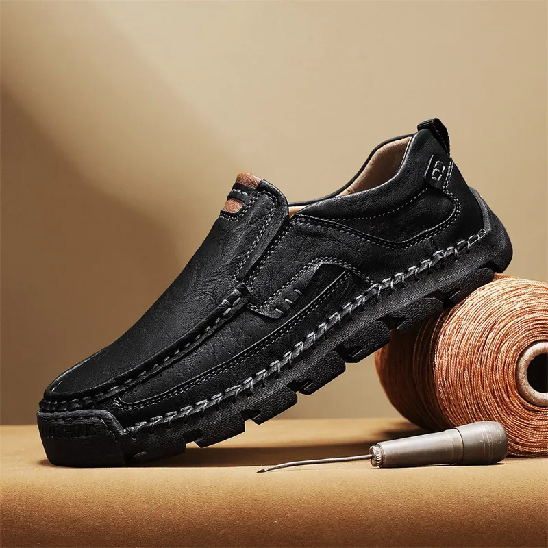 Eldcomf®Men's Handcrafted Cowhide Orthopedic Loafers - Wide Toe Box
