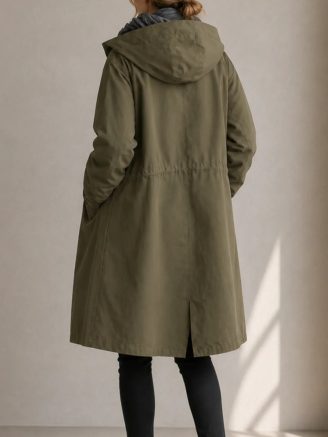 Water Resistant Oversized Hooded Windbreaker Rain Jacket