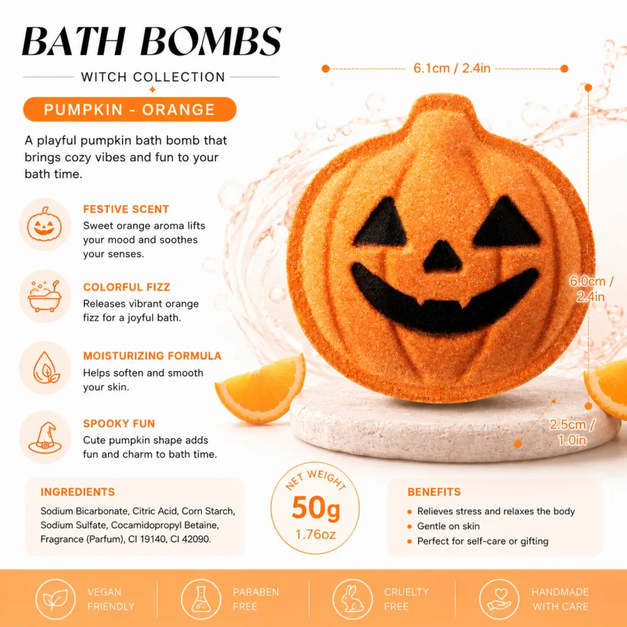 🎃 Halloween Surprise Bath Bomb Gift Set