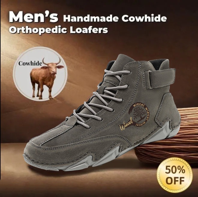 Finddbest™ - Men's waterproof leather barefoot shoes