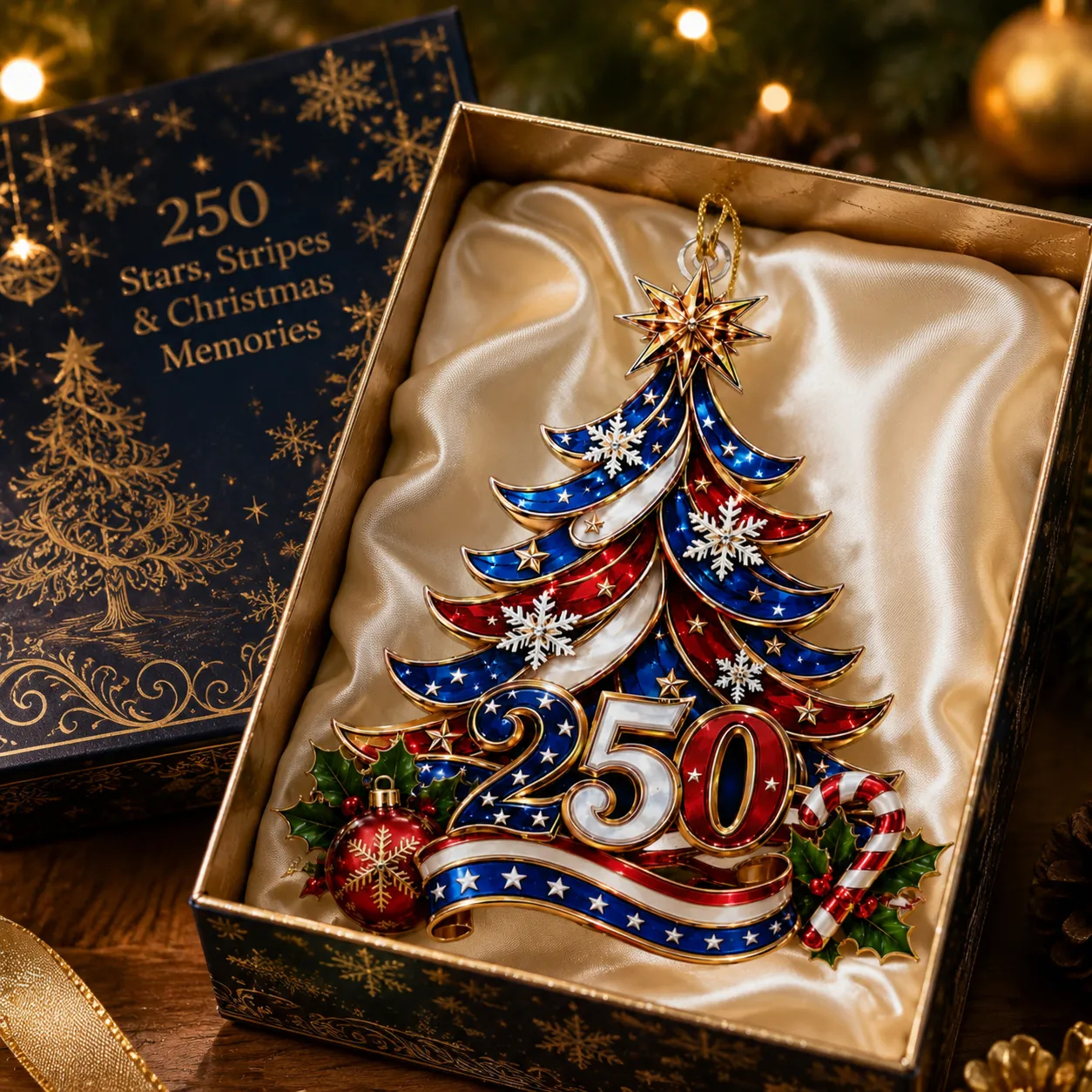 ⏰LIMITED TIME 70% OFF!🔥USA 250th Anniversary Christmas Ornament