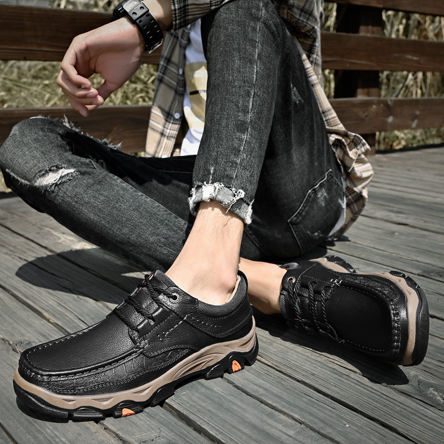 Eldcomf® -  transition with orthopedic and extremely comfortable sole with laces