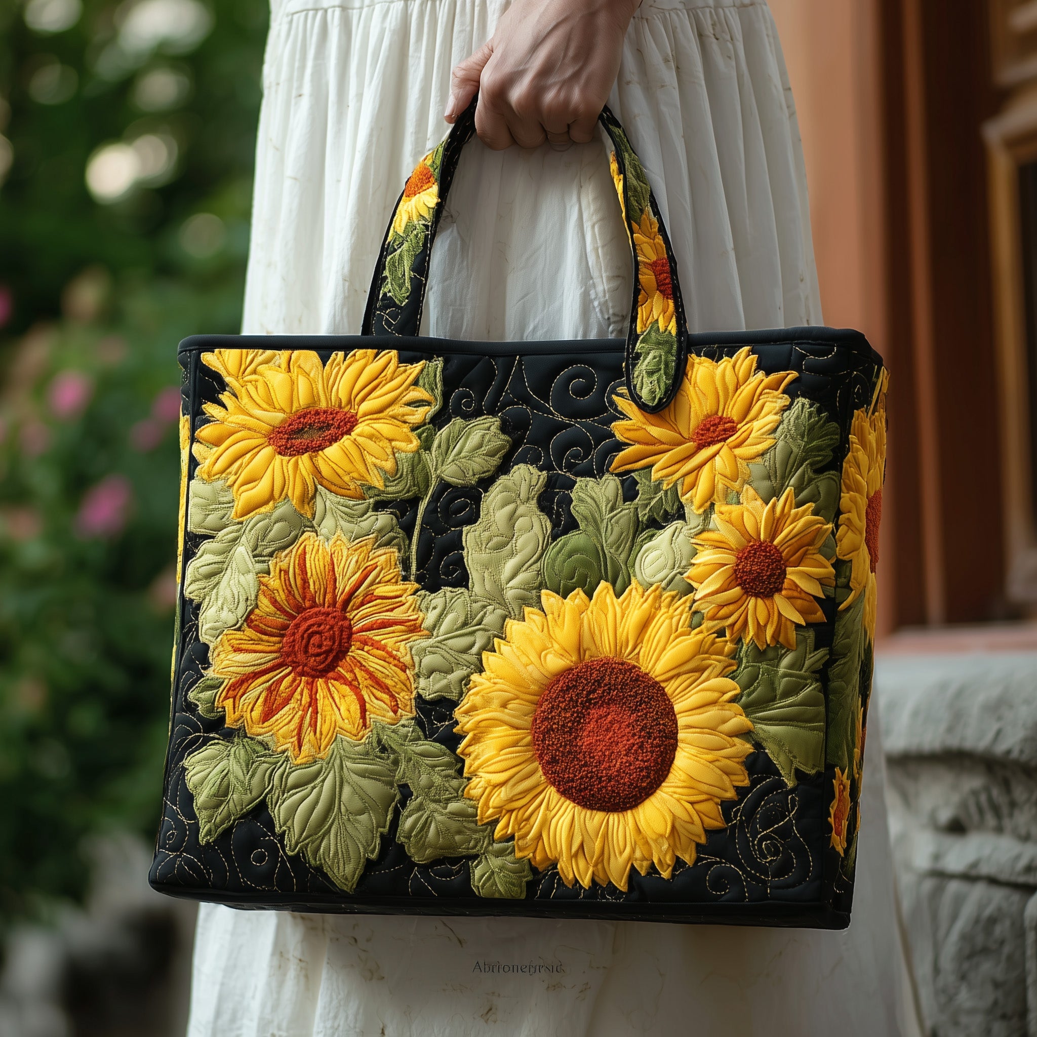 Sunflower Quilted Tote Bag GFTONT1899
