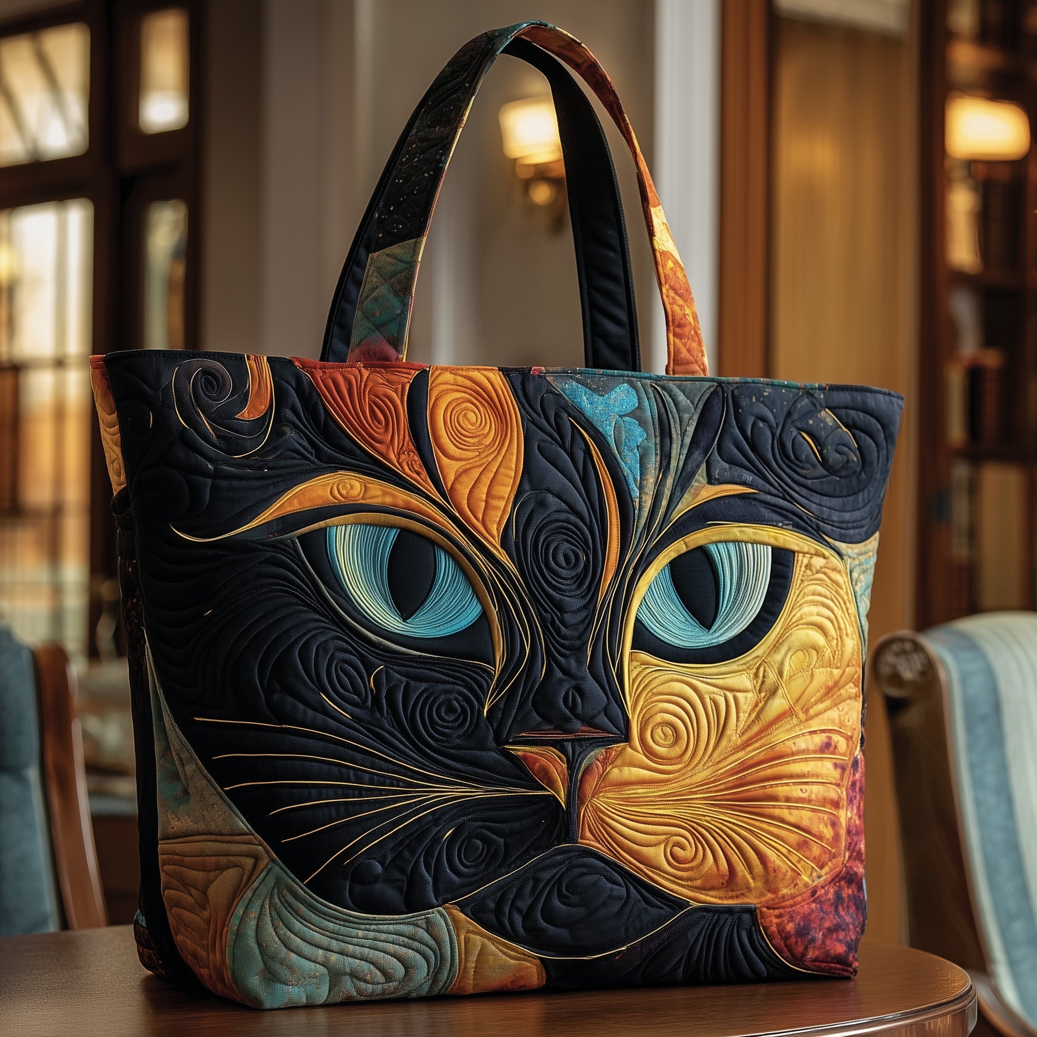 Catitude Quilted Tote Bag GFTOTP9663