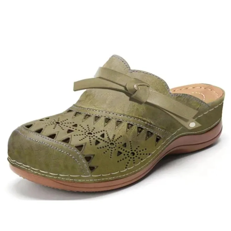 Last day 70% off-Women’s Bowknot Wedge Sandals – Arch Support & Everyday Comfort