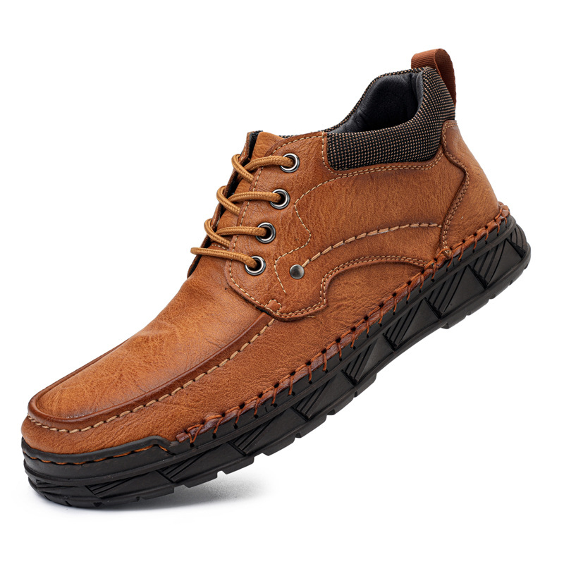 ⏰This Week 70% OFF🔥Casual leather arch support non-slip wear-resistant high-top loafers