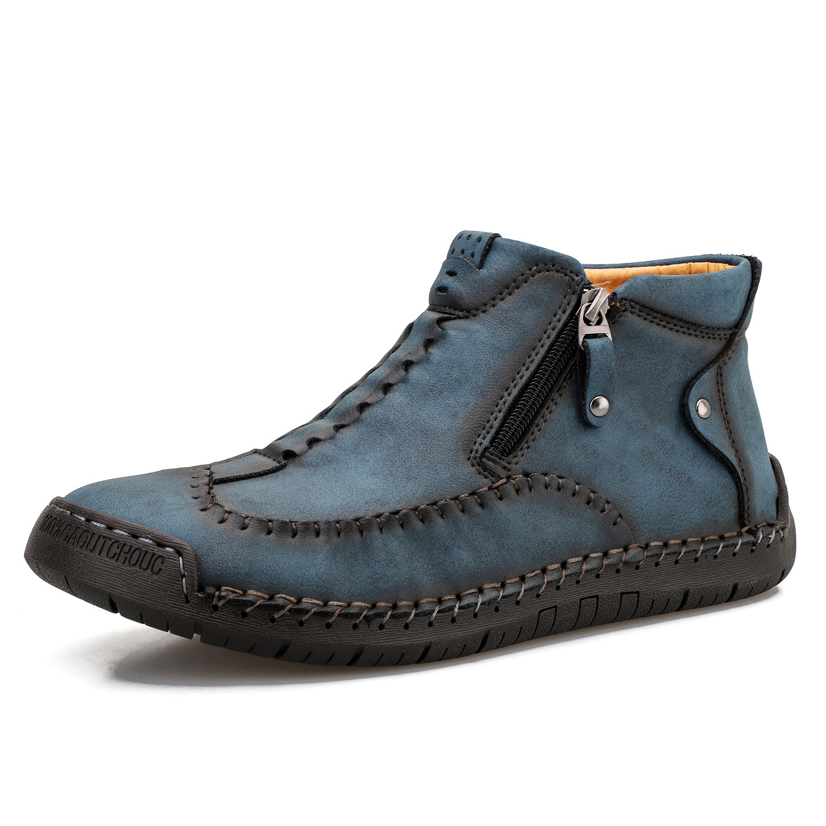 🔥50% OFF Casual leather arch support non-slip wear-resistant high-top loafers