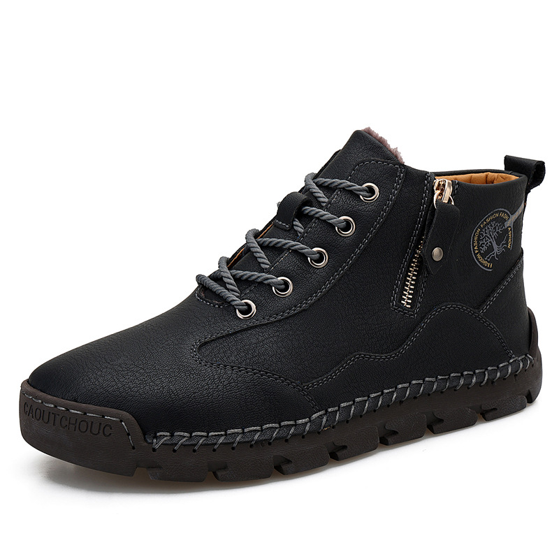 This Week 70% OFF🔥Casual leather arch support non-slip wear-resistant high-top loafers