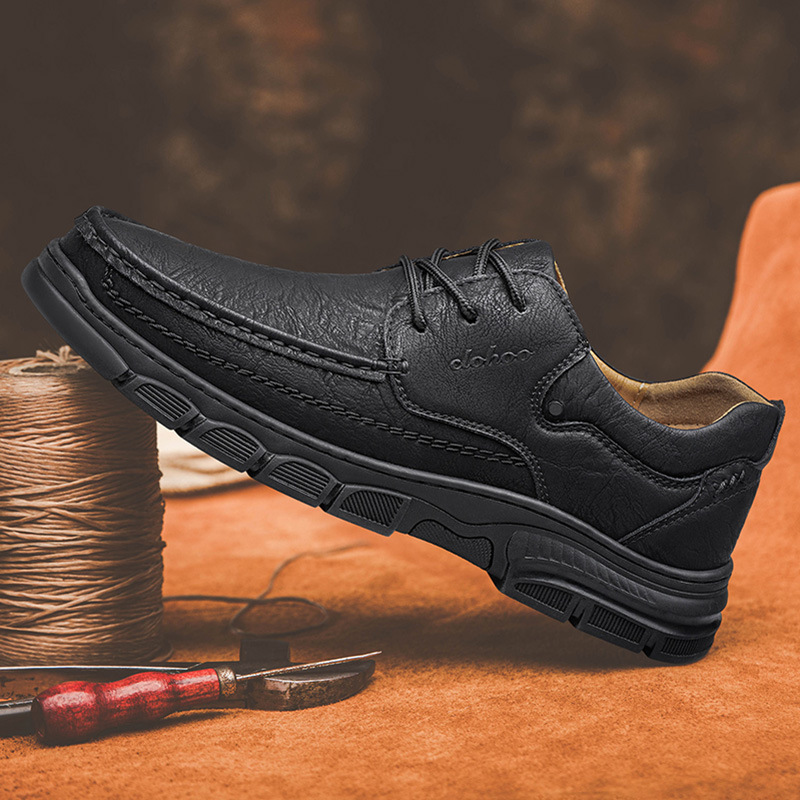 ⏰ 50% off - 2025 Newest Men's Orthopedic Leather Hiking Shoes