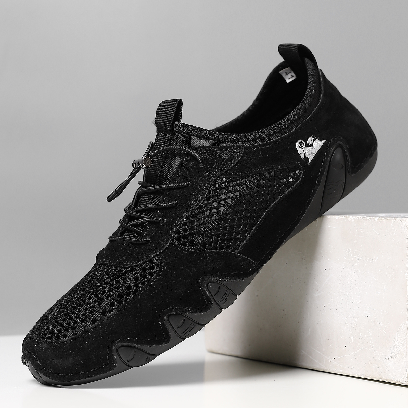 🔥On This Week Sale OFF 70%—Men'S Casual Sports Shoes Large Size Sewn Genuine Leather Mesh Shoes Octopus Men'S Shoes