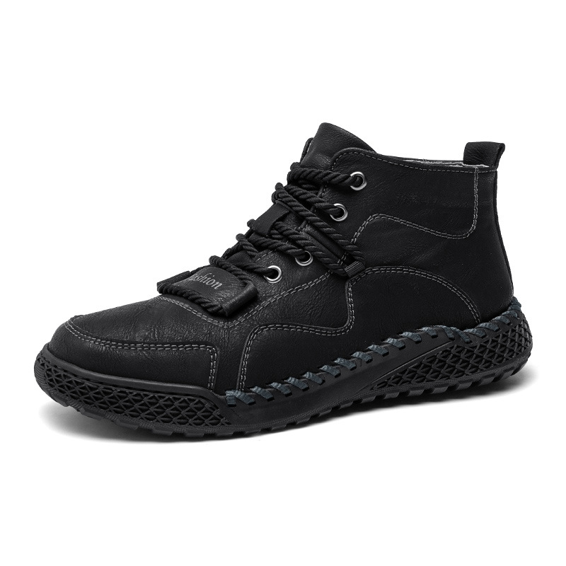 ⏰This Week 50% OFF🔥Casual leather arch support non-slip wear-resistant high-top loafers