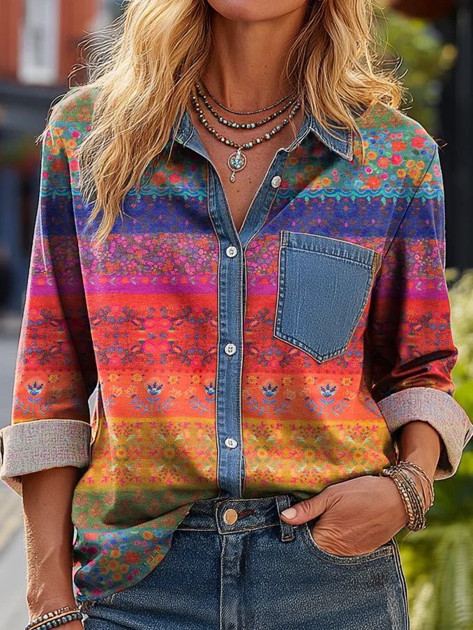 New Arrival 🔥 Women's Casual American-Style Printed Shirt