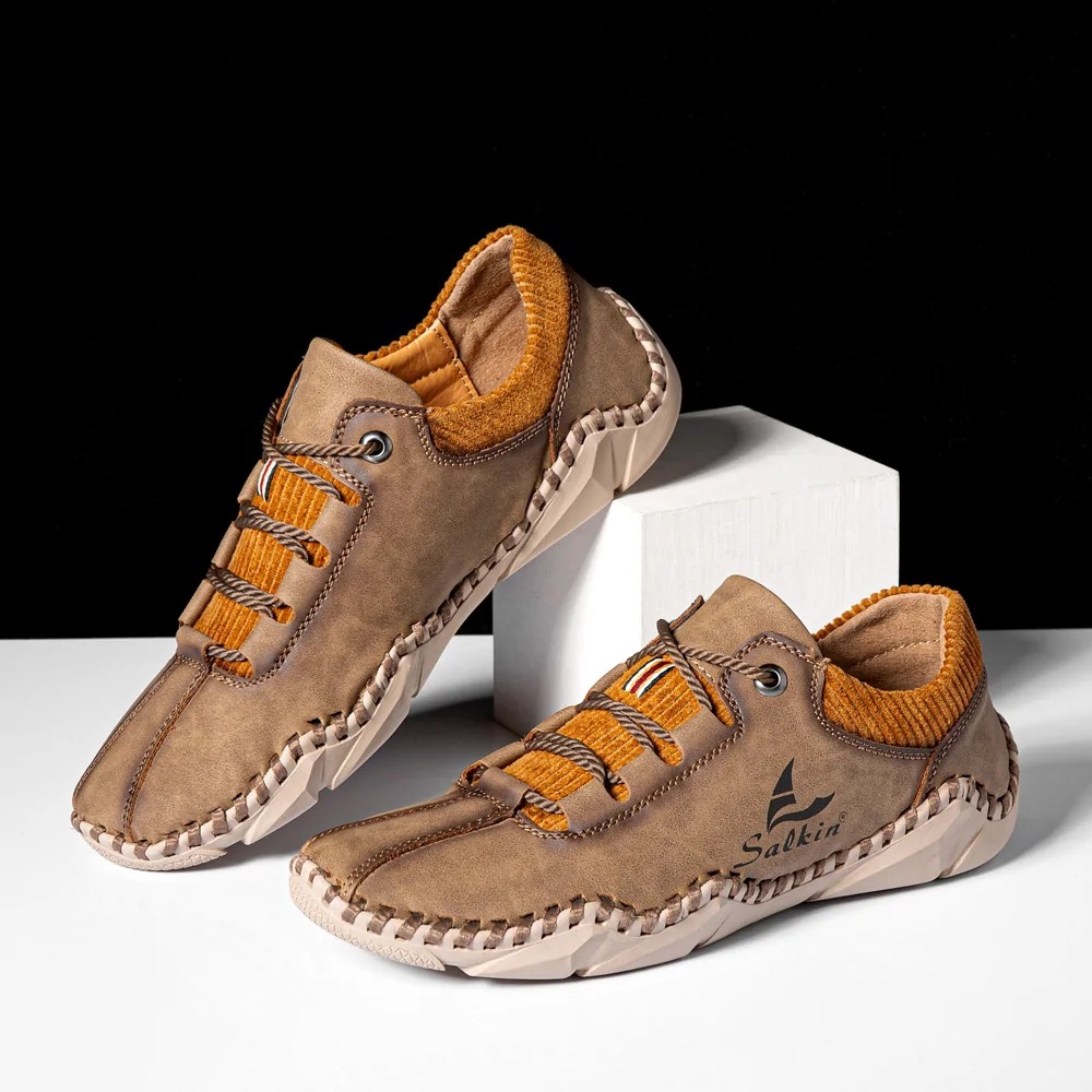 50% off - 2025 Newest Men's Orthopedic Leather Hiking Shoes