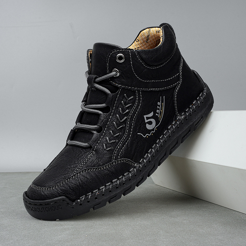 🔥49% OFF Casual leather arch support non-slip wear-resistant high-top loafers