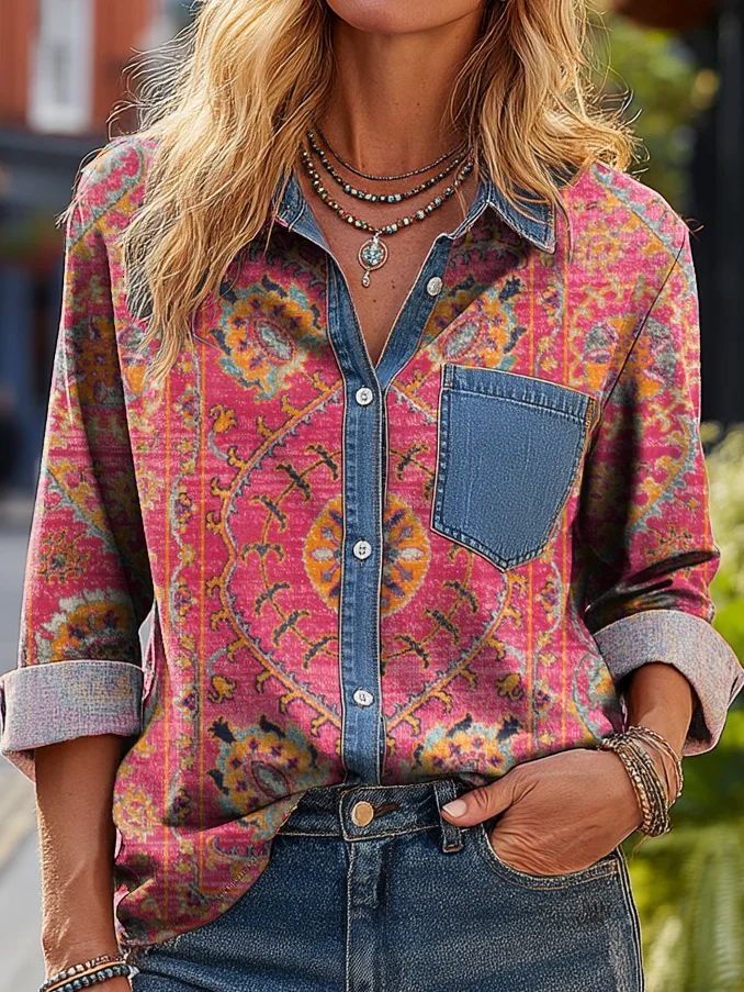 New Arrival 🔥 Women's Casual American-Style Printed Shirt
