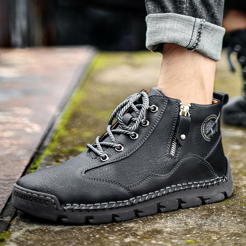 This Week 70% OFF🔥Casual leather arch support non-slip wear-resistant high-top loafers