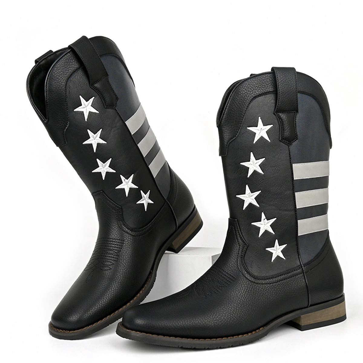 (50% off today) 2025 Latest Five-Pointed Star Men's Western Cowboy Boots