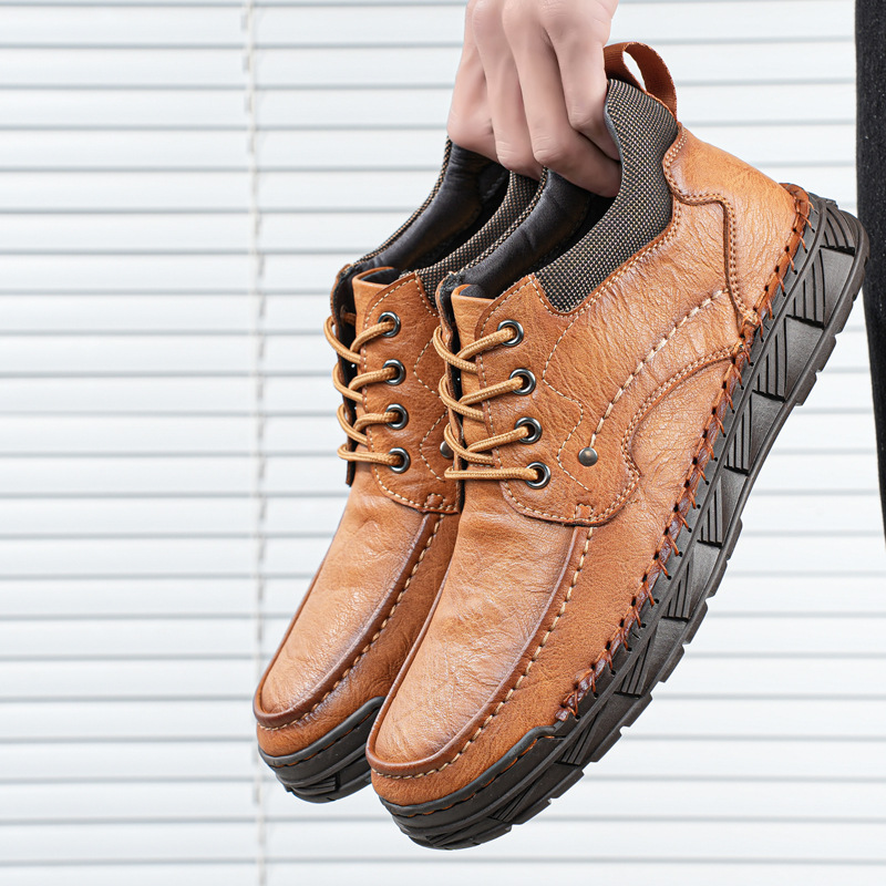 ⏰This Week 70% OFF🔥Casual leather arch support non-slip wear-resistant high-top loafers