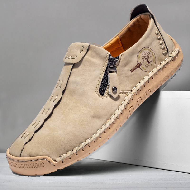 ⏰ Last day! 60% off 🔥 Men's handmade loafer shoes with zipper
