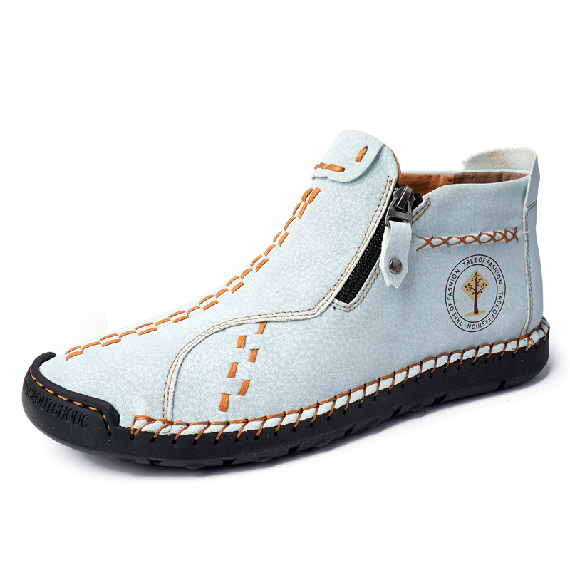 ⏰Last Day 70% OFFCasual leather arch support non-slip wear-resistant high-top loafers