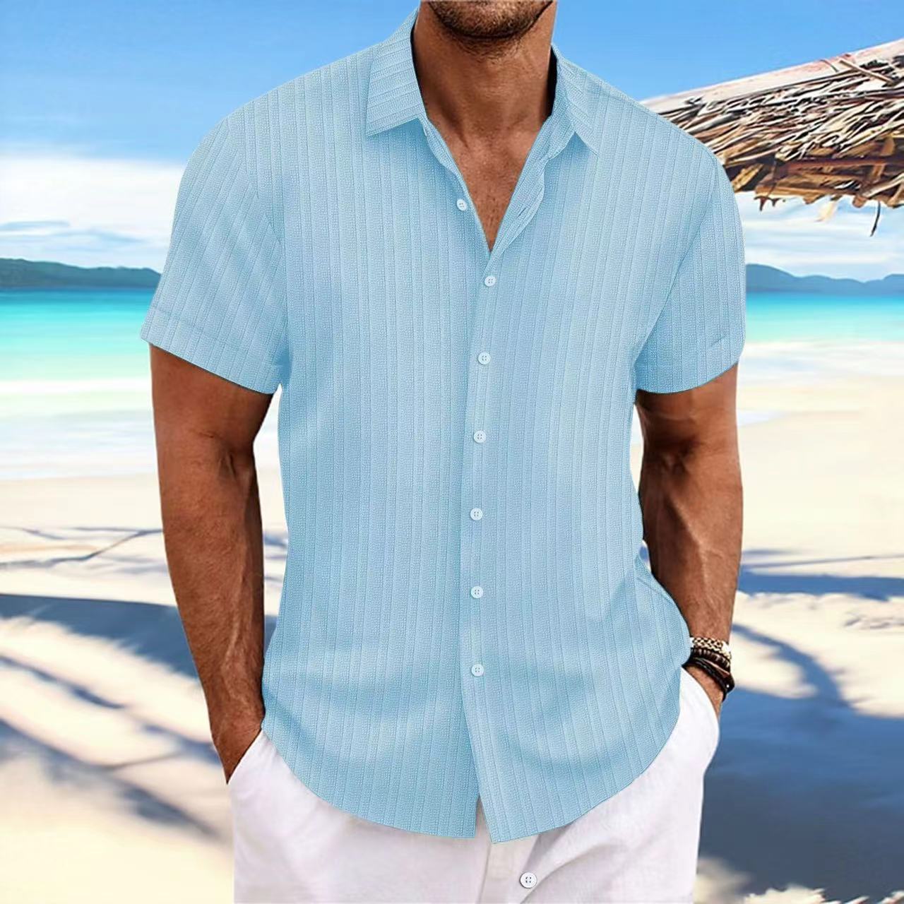（50%off Buy more ave more）Comfortable loose-fitting short-sleeved shirt