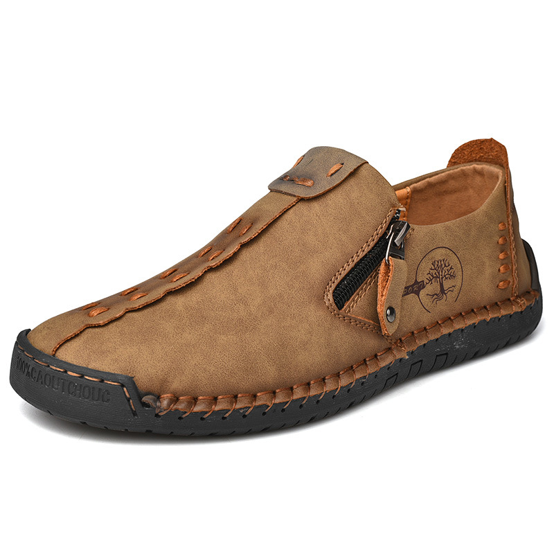 ⏰ Last day! 60% off 🔥 Men's handmade loafer shoes with zipper