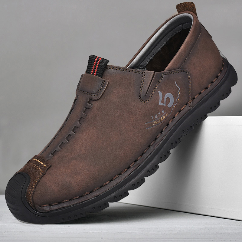 ⏰ Last day! 60% off 🔥 Men's handmade genuine leather slip-on loafers