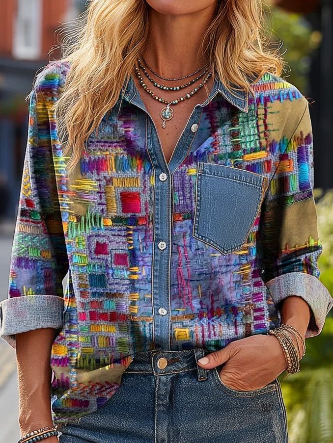 New Arrival 🔥 Women's Casual American-Style Printed Shirt