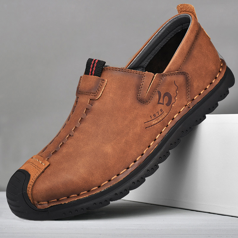 ⏰ Last day! 60% off 🔥 Men's handmade genuine leather slip-on loafers