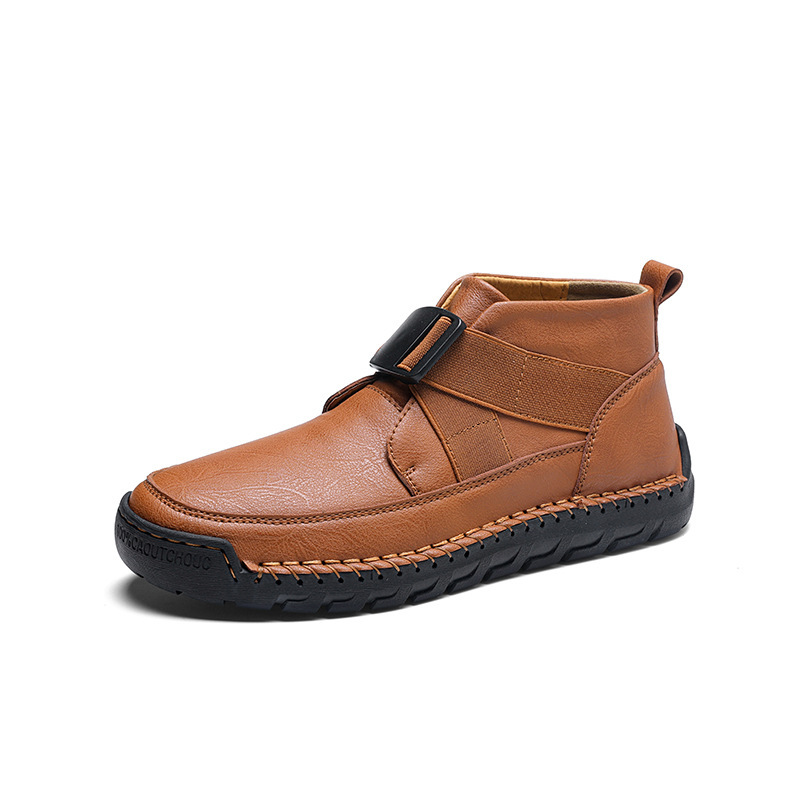⏰Final Day 70% OFF🔥Casual leather arch support non-slip wear-resistant high-top loafers