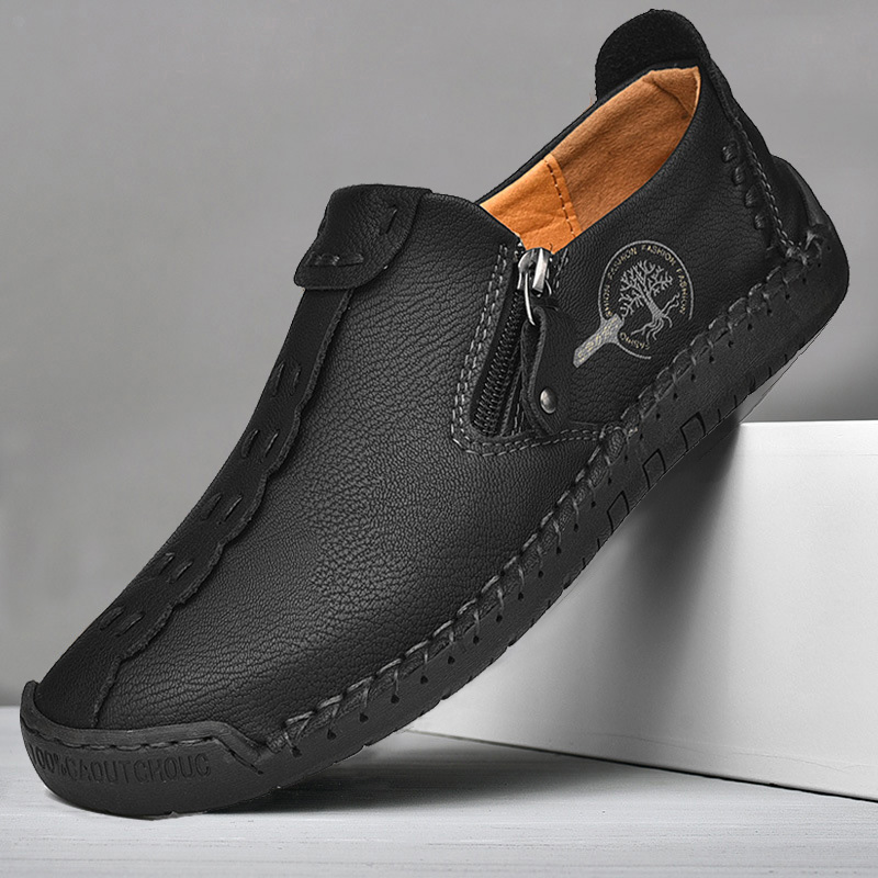 ⏰ Last day! 60% off 🔥 Men's handmade loafer shoes with zipper